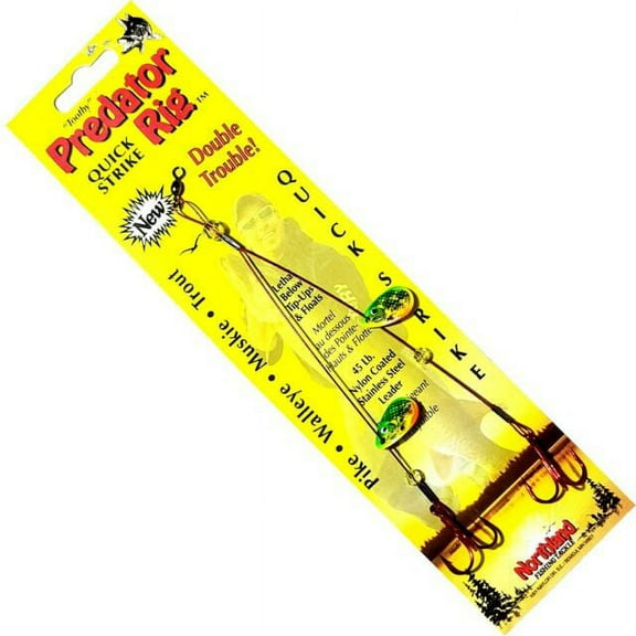 Northland Tackle PRYH2-GR No.2 Predator Rig, Gold Shiner