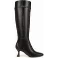 thumbnail image 2 of Sam Edelman Women's Lyla Knee High Boot Black Leather Wide Calf 8M, 2 of 5