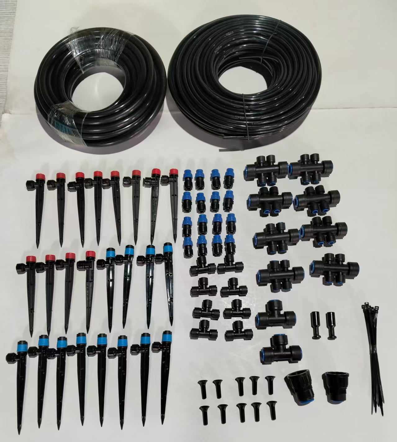 230FT Drip Irrigation System Kit, Automatic Garden Watering System for Plant 33FT 5/16" Tube + 197FT 1/4" Tube