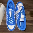 thumbnail image 2 of NIB Adi-das Men’s Break Start Basketball Shoes Size M11/W12 Blue/White, 2 of 6