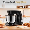 thumbnail image 4 of Vezzio Stand Mixer,6 Quarts,10-Speed Tilt-Head,Kitchen Food Mixer with Stainless Steel Bowl,Dough Hook,Whisk, Beater,Egg White Separator (Black), 4 of 7