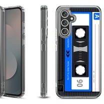 Shockproof Protective Phone Case Cover for Samsung Galaxy S25 FE, by OneToughShield - Cassette Blue