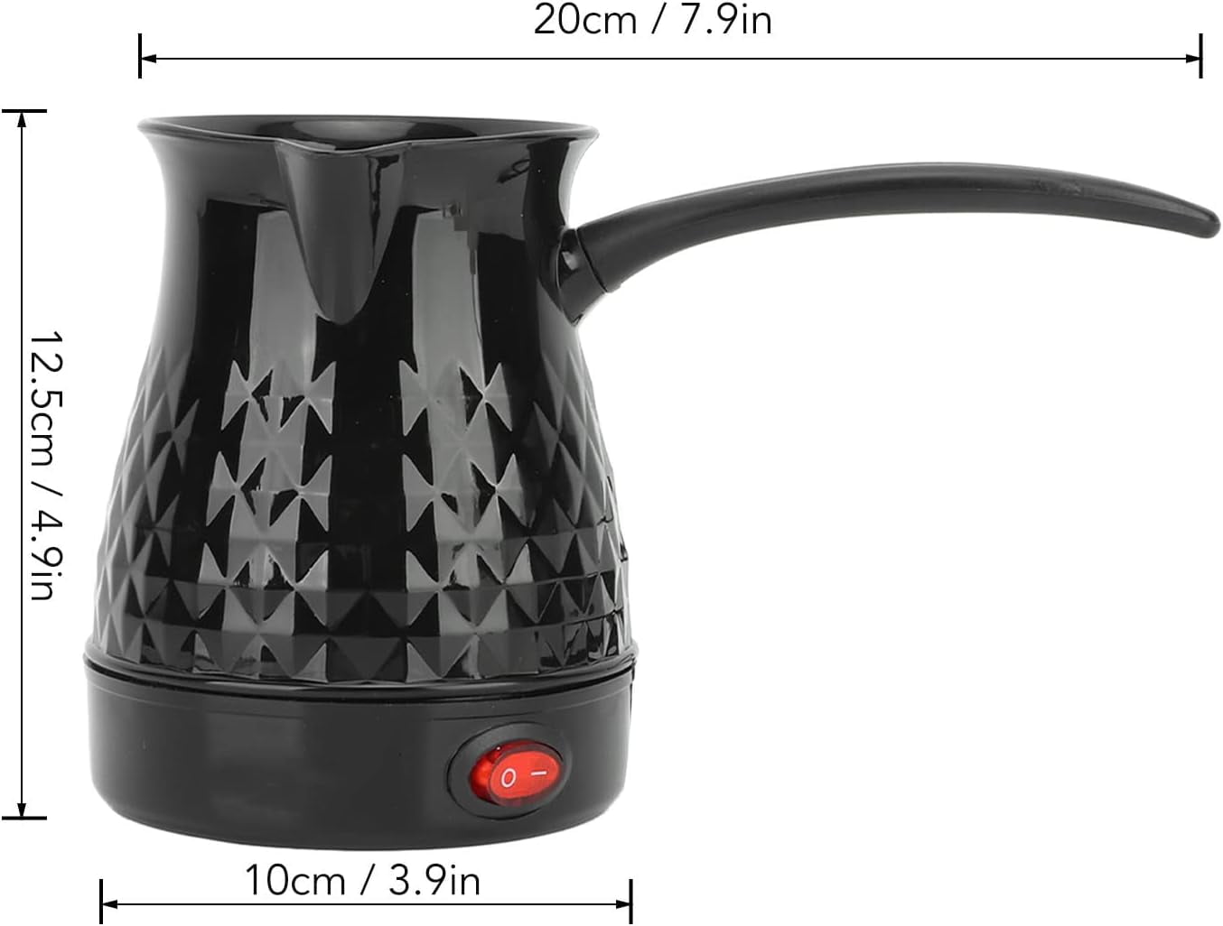 DJH-Electric Percolator Coffee Pot, Stainless Steel Coffee Maker with Keep Warm, Insulated Coffee Carafe Pitcher with Removable Handle, Easy Pour Spout-1