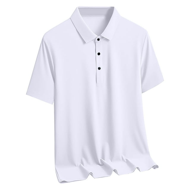 Ofreoo Chemise en Soie Glacée à Manches Courtes pour Hommes en Solde