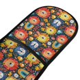 thumbnail image 2 of Dailycode Double Sided Oven Mitt with Loop Heat Resistant Kitchen Long Potholders 7" x 35" Lion Face Bird Rainbow, 2 of 6