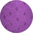 thumbnail image 1 of Ahgly Company Machine Washable Indoor Round Transitional Crimson Purple Area Rugs, 5' Round, 1 of 7