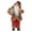 B, variant on 12" Inch Standing Santa Claus Christmas Figurine Figure Decoration
