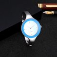 thumbnail image 6 of Xinyolin Fashion Thin Alloy Band No Numeral Round Dial Analog Quartz Wrist Watch Women, 6 of 8