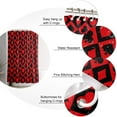 thumbnail image 4 of Shower Curtain Heart Lattice Check Buffalo Shower Curtains for Bathroom Decor Poker Game Red Shower Curtain Sets with Hooks Waterproof Fabric Bath Curtain Extra Long 84" X 72", 4 of 6