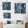 thumbnail image 4 of Designart "Vintage Botanicals Faded Blue Wildflowers II" Abstract Botanicals Framed Wall Art Set Of 2 - Modern Blue Frame Gallery Set For Office Decor, 4 of 6