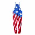 thumbnail image 6 of Dyegold Jumpsuits for Women Casual, Women Rompers and Jumpsuits Pocket Summer Fashion Playsuit Bibs 4th July Tie Dye V-Neck Sleeveless Rompers Playsuit, 6 of 6