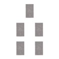 thumbnail image 3 of serony Notebook Plain Creatively Jotter Keep Diary Journals Paper Imitation Leather 200 Pages Diaries Office Business Gray 5Set, 3 of 6