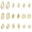 Gold, variant on 14K Gold Plated Hypoallergenic Small Hoop Earrings 9 Pairs Set, Chunky Stackable Earrings for Women