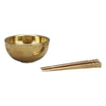 thumbnail image 3 of Cuenco para casa de muñecas perfke accesorios de cocina en miniatura 1/12 dorado, 3 of 9