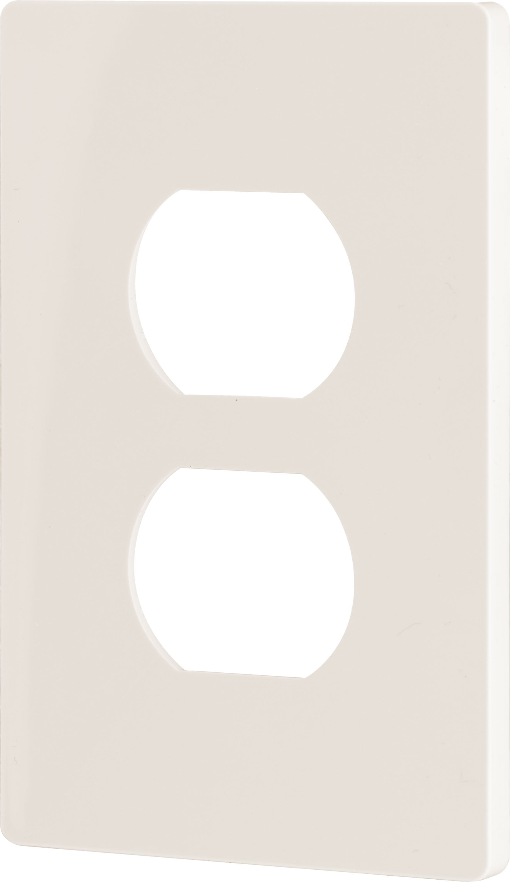 Ultra Pro Screwless Wallplate, Outlet Plate, Duplex Receptacle, Almond