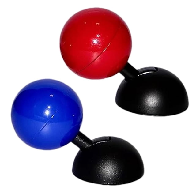 Yazoeia Car Push to Start Button Rocker,Start Stop Button,2024 New Car One-Button Start Lever,Ball-Bar Automotive One-Touch Start Button Starter Decorative Accessories (Red/Blue) CJC912-130017