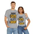 thumbnail image 5 of DJH Apparel | Short Cuts Will Cut You Short Motivational Unisex T-shirt, 5 of 5