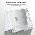 thumbnail image 4 of Clear Tablet Case for iPad 10.2 2021/2020/2019, Water Ripples Crystal Transparent TPU Shockproof Cover, Slim Lightweight Non-Yellowing Case for iPad 10.2 2021/2020/2019, Clear, 4 of 6