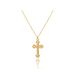 thumbnail image 1 of Collar Xtellar doardo Cruz Mujer Dije Cadena Oro 18k Exquisito, 1 of 4