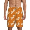 thumbnail image 3 of Lsque Hello Fall Mens Sleep Pajama Shorts,Short Pajama Pants, Cotton Ultra-Soft Knit-Medium, 3 of 9