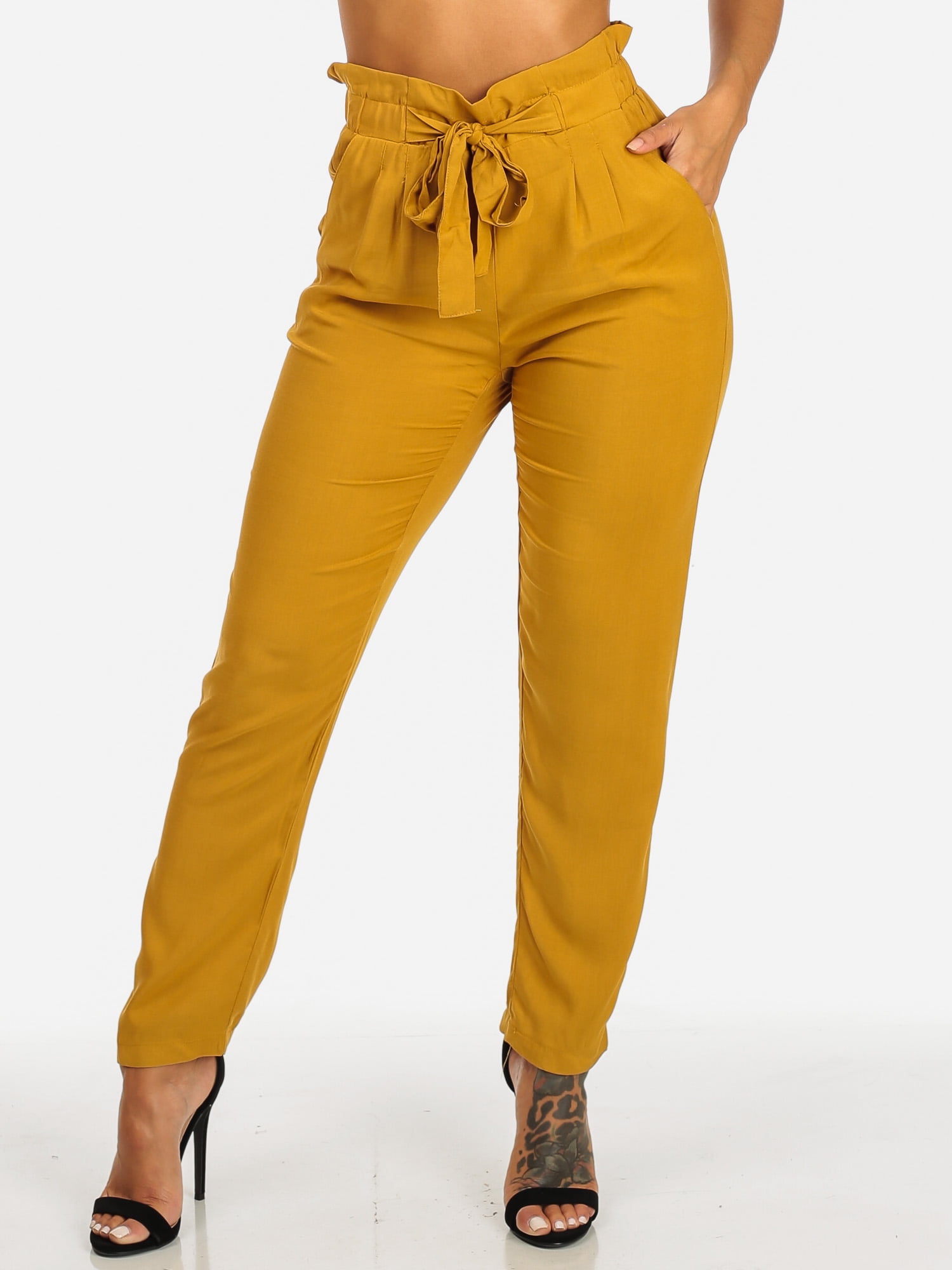 mustard colored jeans