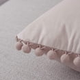 thumbnail image 5 of Set of 2 Pom Pom Velvet Cushions Solid Color Pillow, 5 of 5