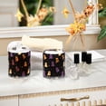 thumbnail image 4 of Yayeee 4 Pack Qtip Holder Bathroom Cotton Swab Canister with Lid Clear Dispenser Set, Black Halloween Ghosts, 4 of 6