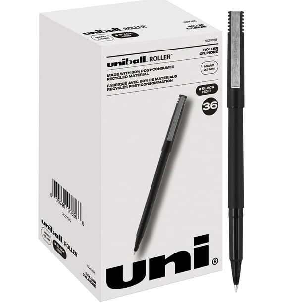 Uniball Roller 36 Unidades En Negro Bolígrafos Micro Roller De 0,5 Mm Pruebe Bolígrafos De Gel Bolígrafos De Colores Suministros De Oficina Bolígrafos Coloridos Bolígrafos Azules Bolígrafos De Punta F