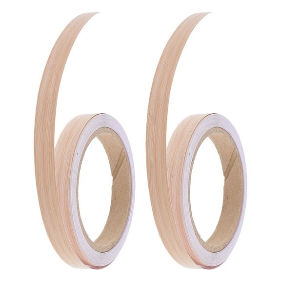 SOPOTUTU Furniture Edge Banding Adhesive Edging Tape Khaki for Repair and Decoration, 2 Sets
