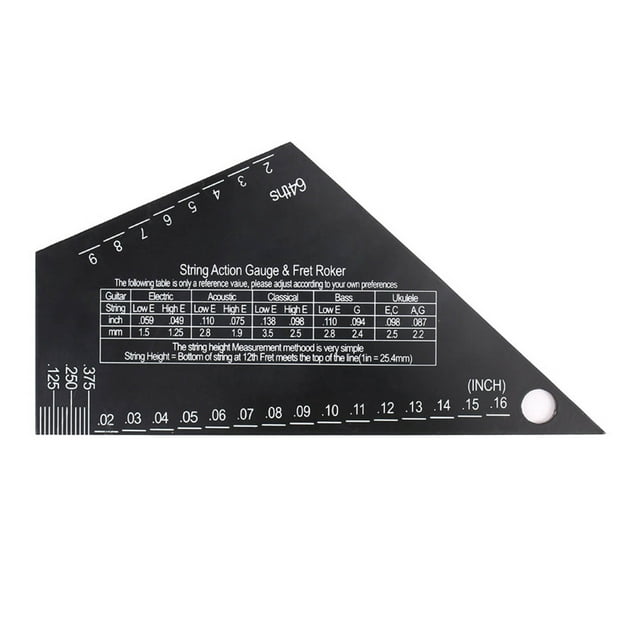 Guitar String Action Gauge Precision Tool for Accurate String Height Measurement on Guitars Basses