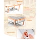 thumbnail image 3 of 2-pack 8qt rectangle stainless steel chafing dish set con lid holders - rose gold buffet warmers (food servers included), 3 of 8