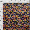 thumbnail image 3 of oneOone Polyester Spandex Blue Fabric Abstract Floral Craft Projects Decor Fabric Printed By The Yard 56 Inch Wide, 3 of 5