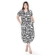 thumbnail image 1 of Vestido camisero estampado tropical Roman Fashion /Tallas Extras, 2619 (Negro) negro 40, 1 of 6