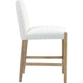 thumbnail image 4 of Meridian Furniture Aimee Cream Vegan Leather Counter Stool, 4 of 9