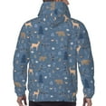 thumbnail image 5 of Hoodies for Men - Deer Bear Chicken Hedgehog Flower Long Sleeve Comfrt Men'S Fashion Hoodies & Sweatshirts, Sweatshirts for Men Hoodies Pullover Clothing Clothes with Pouch, 5 of 7