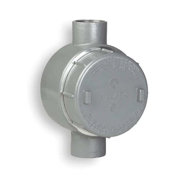 Hubbell Killark Conduit Outlet Body,Aluminum,C GECCT-1