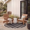 thumbnail image 4 of Safavieh Courtyard Alyssa Geometric Indoor/Outdoor Area Rug, Black/Beige, 5'3" x 5'3" Round, 4 of 11