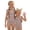 #A07-Brown, variant on Abcomgle Toddler Girl Swimsuit 5t Striped One Piece Girls Swimsuit Ruffled Stretchy Swimwear for Girls