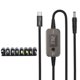 thumbnail image 1 of Adjustable Voltages USB C To DC5521 Charging Cable PD100W With 8 Conversion Heads For Laptops Routers And Electronics, 1 of 4