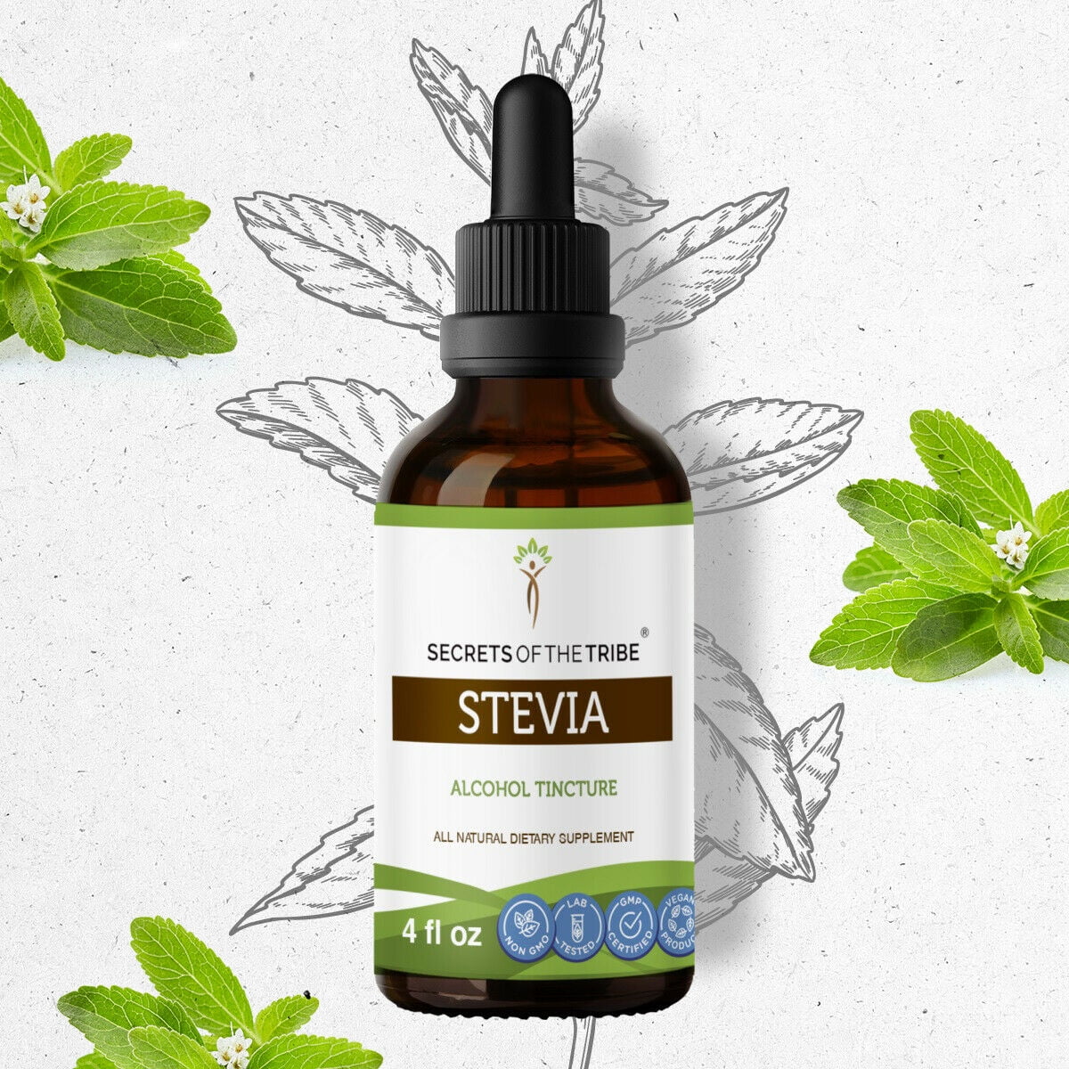 Stevia Tincture Alcohol Extract, Organic Stevia Rebaudiana Overall