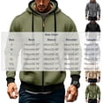 thumbnail image 3 of hoksml Men's Full Zip Hooded Sweatshirt, Contrast Trim Drawstring Hoodie Jacket with Kangaroo Pocket and Ribbed Cuffs, Casual Long Sleeve Outerwear, 3 of 8