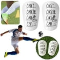 thumbnail image 3 of Mini Espinilleras Fútbol ​​equipo Deportivo en Línea Extra Pequeño (blanco Impreso 8*5 CM), 3 of 9