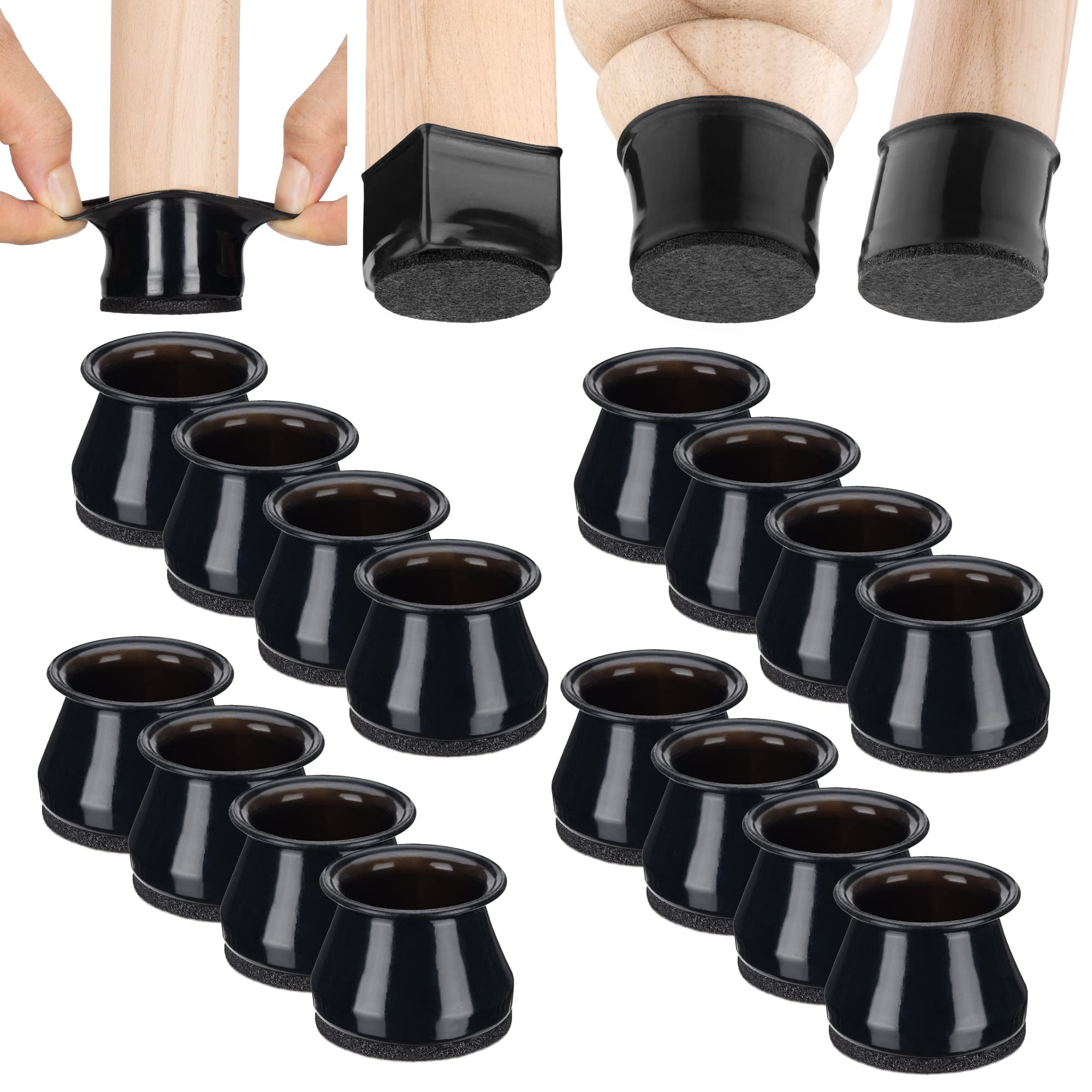 Bumaco chair leg floor protectors chair leg protectors for hardwood