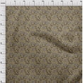 thumbnail image 4 of oneOone Cotton Cambric Light Brown Fabric Paisley Sewing Material Print Fabric By The Yard 42 Inch Wide, 4 of 5