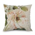 And Linen Pillowcase Flower Cushion Green Flower Leaf Cushion Sofa