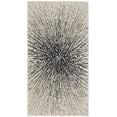 thumbnail image 2 of Safavieh Evoke Collection EVK228K Abstract Burst Non-Shedding Stain Resistant Living Room Bedroom Accent Rug, 2'2" x 4', Black / Ivory, 2 of 4