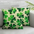 thumbnail image 3 of Nawypu  St Patrick's Day Lucky Clover Throw Pillow Covers,  Green Luck Decoration for Sofa Couch, 3 of 5