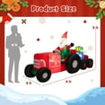 thumbnail image 2 of Gymax 9FT Long Inflatable Christmas Decor Santa Claus Driving Truck w/ LED Lights, 2 of 10