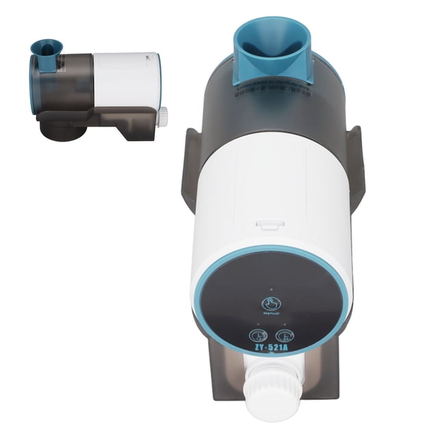 Alimentador De Peces Con Temporizador De Tanque De Acuario, Gran Espacio De Almacenamiento De 200 Ml, Alimentador Automático De Peces Con Pilas, Apertura De Gran Diámetro Para