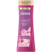 Caress Peony & Almond Blossom Body Wash, Hyaluronic Acid & Vitamin B3 for Moisturized, Silky Soft Skin, Long-Lasting Floral Bouquet Fragrance, 20 fl oz